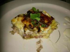 Lasagnette scamorza radicchio speck Cascina Vittoria