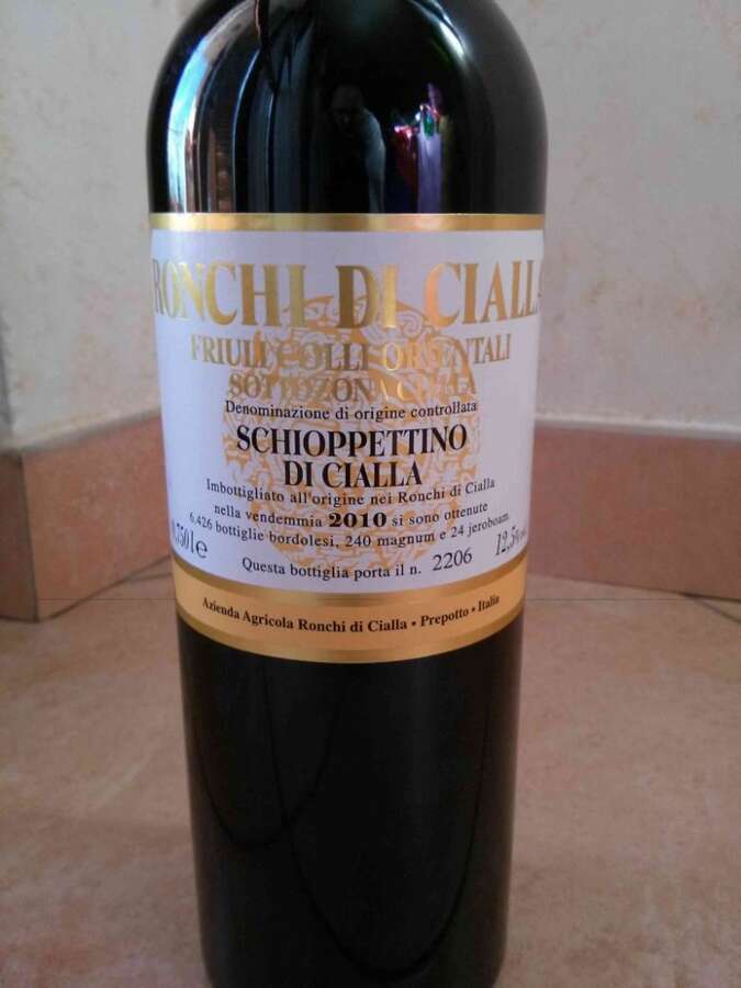 Schioppettino di Cialla 2010 - Ronchi di Cialla