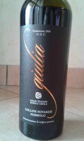 Colline Novaresi Nebbiolo Giulia 2010 Enrico Crola