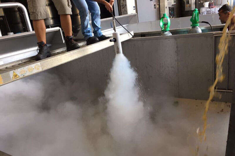 Criomacerazione in azione Criomacerazione in azione