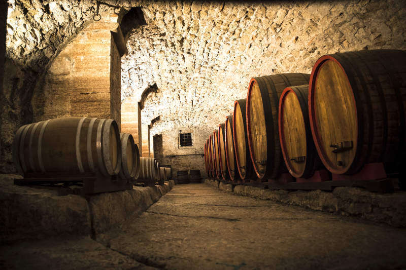 Botti grandi e Barriques in Cantina Botti grandi e Barriques in Cantina